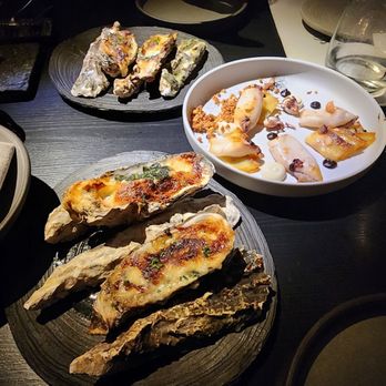 Crizia - Baby Squid & Oyster Rockefeller - Seafood Near Me - Buenos Aires, C