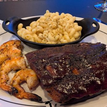 Saltgrass Steak House - Rib & Grilled Shrimp Combo w/ Mac n Cheese - Steakhouses Near Me - Knightdale, North Carolina Saltgrass Steak House - Rib & Grilled Shrimp Combo w/ Mac n Cheese - Steakhouses Near Me - Knightdale, North Carolina