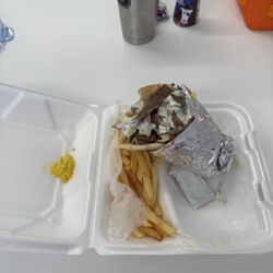 Baba Ghannouj Mediterranean Bistro - Gyro and Fries