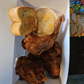 The Original Chicken Box - a fried chicken and a side of bread - Chicken Wings Near Me - Owings Mills, Maryland