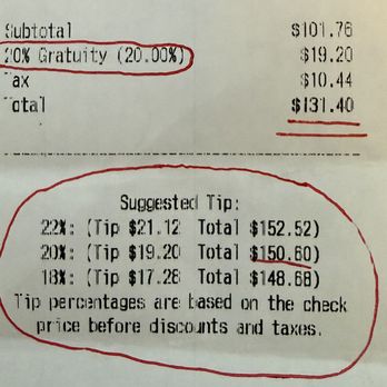 La Mar - Auto gratuity while still presenting a tip line feels intentionally misleading - Latin American Near Me - San Francisco, California La Mar - Auto gratuity while still presenting a tip line feels intentionally misleading - Latin American Near Me - San Francisco, California