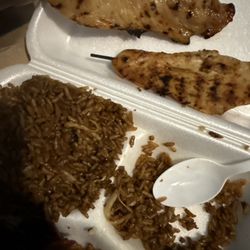 China Star II Restaurant - I got shrimp fried rice with about four shrimp in there I need chicken teriyaki's look crazy