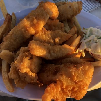 Anna Maria Island Beach Cafe - Fish & Chips Platter - Fast Food Near Me - Holmes Beach, Florida