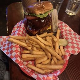 burger and fries