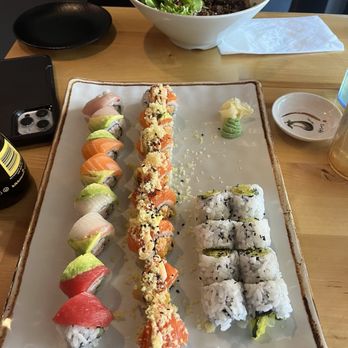 King Salmon - Rainbow Roll  and mango roll - Sushi Bars Near Me - Phoenix, Arizona