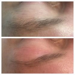 Flawless Skincare - Brows - before and after.