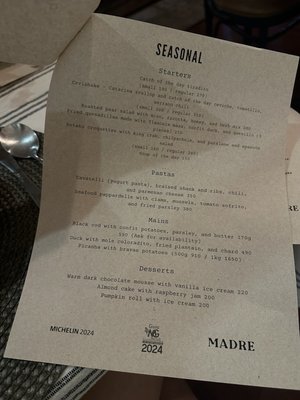 Menu photo 2 Madre Ensenada, BCN