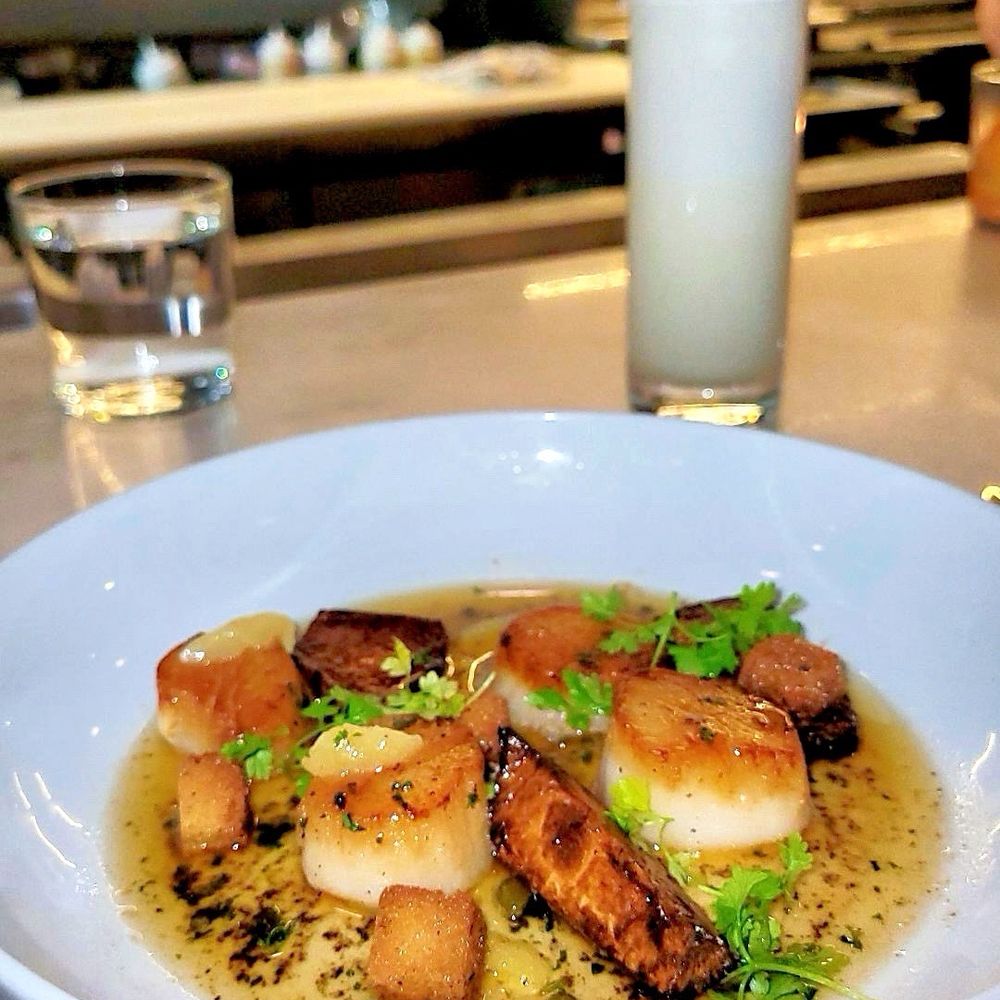 Jolie Restaurant - Brown butter scallops - French Near Me - Raleigh, North Carolina