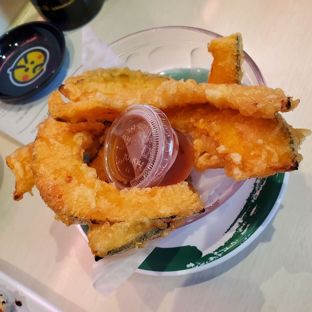 Genki Sushi - Kabocha Tempura. - Sushi Bars Near Me - Honolulu, Hawaii Genki Sushi - Kabocha Tempura. - Sushi Bars Near Me - Honolulu, Hawaii