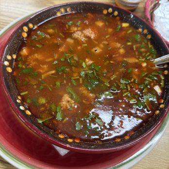 Taqueria Rinconcito Oaxaqueño - Menudo with the toppings added - New Mexican Cuisine Near Me - Bakersfield, California Taqueria Rinconcito Oaxaqueño - Menudo with the toppings added - New Mexican Cuisine Near Me - Bakersfield, California