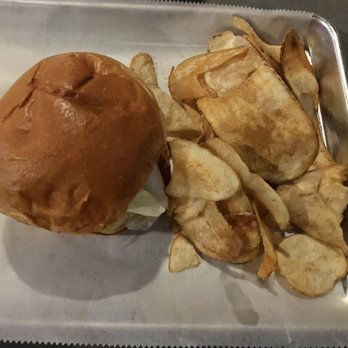 Rathskeller - Veggie burger and chips - Sports Bars Near Me - Bay City, Michigan Rathskeller - Veggie burger and chips - Sports Bars Near Me - Bay City, Michigan