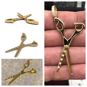 Bench Jeweler - Custom scissors made for a hair stylist client. - Jewelry Repair Near Me - Houston, Texas Bench Jeweler - Custom scissors made for a hair stylist client. - Jewelry Repair Near Me - Houston, Texas