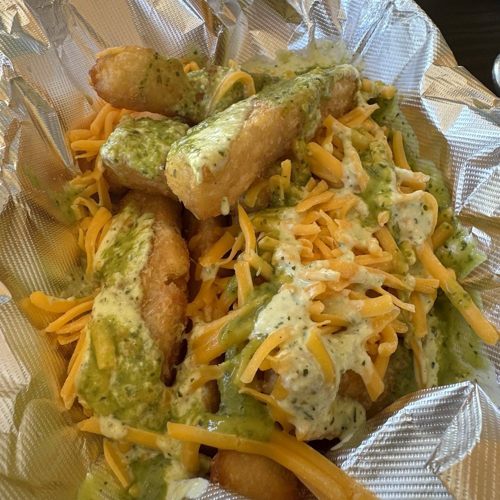 Loaded yucca fries Loaded yucca fries