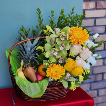 American Flowers - flower & fruit basket - Florists Near Me - Los Angeles, California