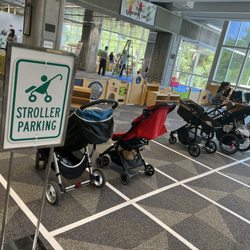 Broward County Libraries - Main Library - The stroller parking to get in to the Active Learning Center