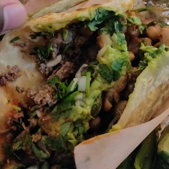 Tacos El Yaqui - Perrones. Tastes waay better than it looks. This was a to-go order.... - Tacos Near Me - Rosarito, BCN
