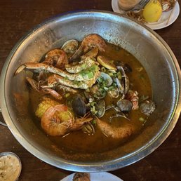Boil with crab, shrimp, and clams