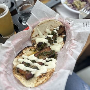Pedals & Pints Brewing - Crispy Pork Belly Tacos 3/5 June 2024 - Brewpubs Near Me - Thousand Oaks, California