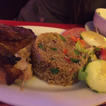 La Cabana Peruana - 1/4 chicken, salad and fried rice - Peruvian Near Me - Ozone Park, New York