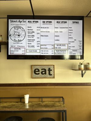 Menu photo 1 Alegro Taco Bar Fullerton, CA Menu photo 1 Alegro Taco Bar Fullerton, CA