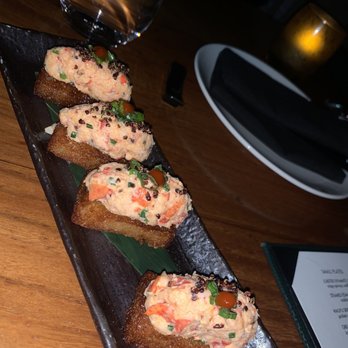 Komodo Miami - Spicy himachi crispy rice - Asian Fusion Near Me - Miami, Florida Komodo Miami - Spicy himachi crispy rice - Asian Fusion Near Me - Miami, Florida
