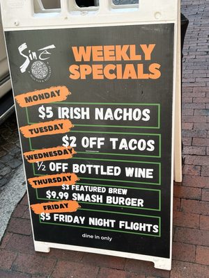 Menu photo 3 Sine Irish Pub & Restaurant Richmond, VA Menu photo 3 Sine Irish Pub & Restaurant Richmond, VA