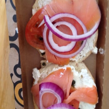 Einstein Bros. Bagels - Lox bagel sandwich - Bagels Near Me - Oceanside, California Einstein Bros. Bagels - Lox bagel sandwich - Bagels Near Me - Oceanside, California