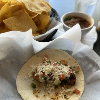 Cantina 76 - Shrimp taco with chips and salsa - Tex-Mex Near Me - Columbia, South Carolina Cantina 76 - Shrimp taco with chips and salsa - Tex-Mex Near Me - Columbia, South Carolina