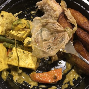 Back A Yard Caribbean Grill - Coconut Curried Tofu with Vegetables Plate - Caribbean Near Me - Campbell, California Back A Yard Caribbean Grill - Coconut Curried Tofu with Vegetables Plate - Caribbean Near Me - Campbell, California