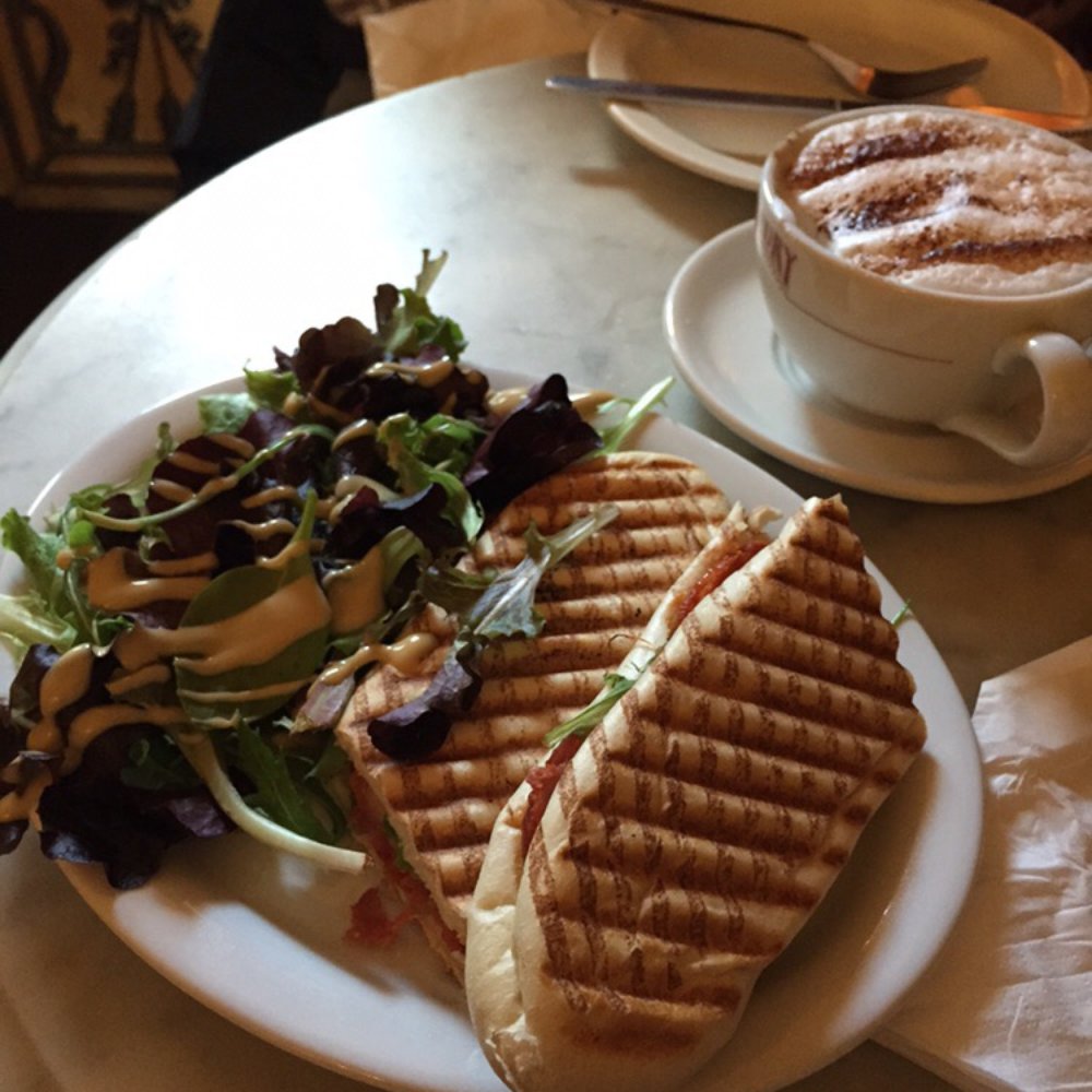Montparnasse Cafe - Chorizo panini - Coffee & Tea Near Me - London, XGL Montparnasse Cafe - Chorizo panini - Coffee & Tea Near Me - London, XGL