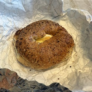 The Bagels and Co - Scooped out toasted everything bagel with egg and cheese - Coffee & Tea Near Me - Gainesville, Florida The Bagels and Co - Scooped out toasted everything bagel with egg and cheese - Coffee & Tea Near Me - Gainesville, Florida