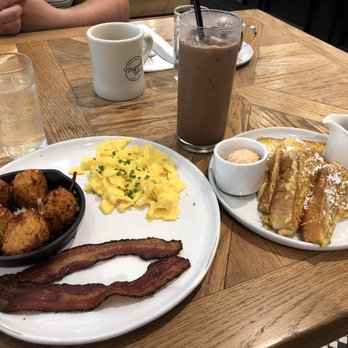 Magnolia Table - French toast breakfast with an iced mocha - Breakfast & Brunch Near Me - Waco, Texas Magnolia Table - French toast breakfast with an iced mocha - Breakfast & Brunch Near Me - Waco, Texas