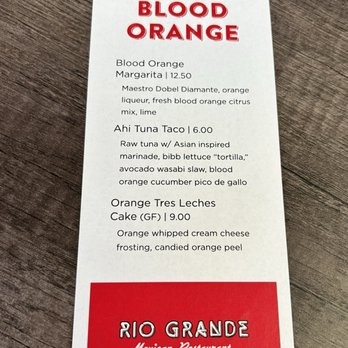 Rio Grande Mexican Restaurant - Blood orange is here! - Mexican Near Me - Greeley, Colorado