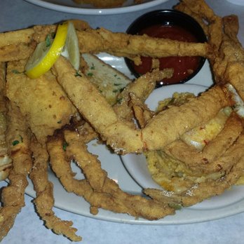 Charles Seafood - Soft shell crab platter with jambalaya grits - Seafood Near Me - Harahan, Louisiana