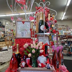 Canalside Gifts & Liquors - Valentine's Day 2023 lovely entry display