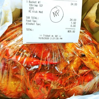 Red Claws Crab Shack - Bucket #1-RC Kick, Medium Sauce - Cajun/Creole Near Me - Arlington, Texas Red Claws Crab Shack - Bucket #1-RC Kick, Medium Sauce - Cajun/Creole Near Me - Arlington, Texas