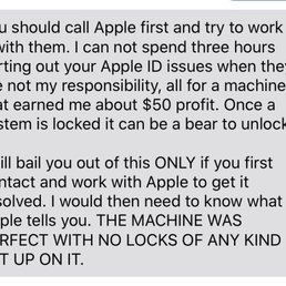 An excerpt of an actual text from him.