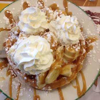 Cora's Breakfast & Lunch - Banana Caramel Waffles ($11) - Breakfast & Brunch Near Me - London, Ontario Cora's Breakfast & Lunch - Banana Caramel Waffles ($11) - Breakfast & Brunch Near Me - London, Ontario