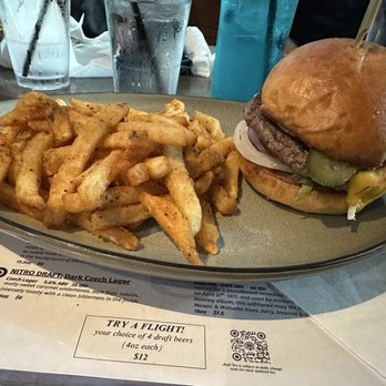 The Richfield Brewing - Burger and fries - Breweries Near Me - Richfield, Ohio