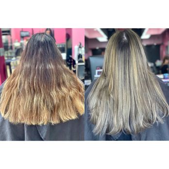 Salon Pynk - Can't believe this is actually my hair. So so happy with the result!! - Hair Salons Near Me - Macomb, Michigan
