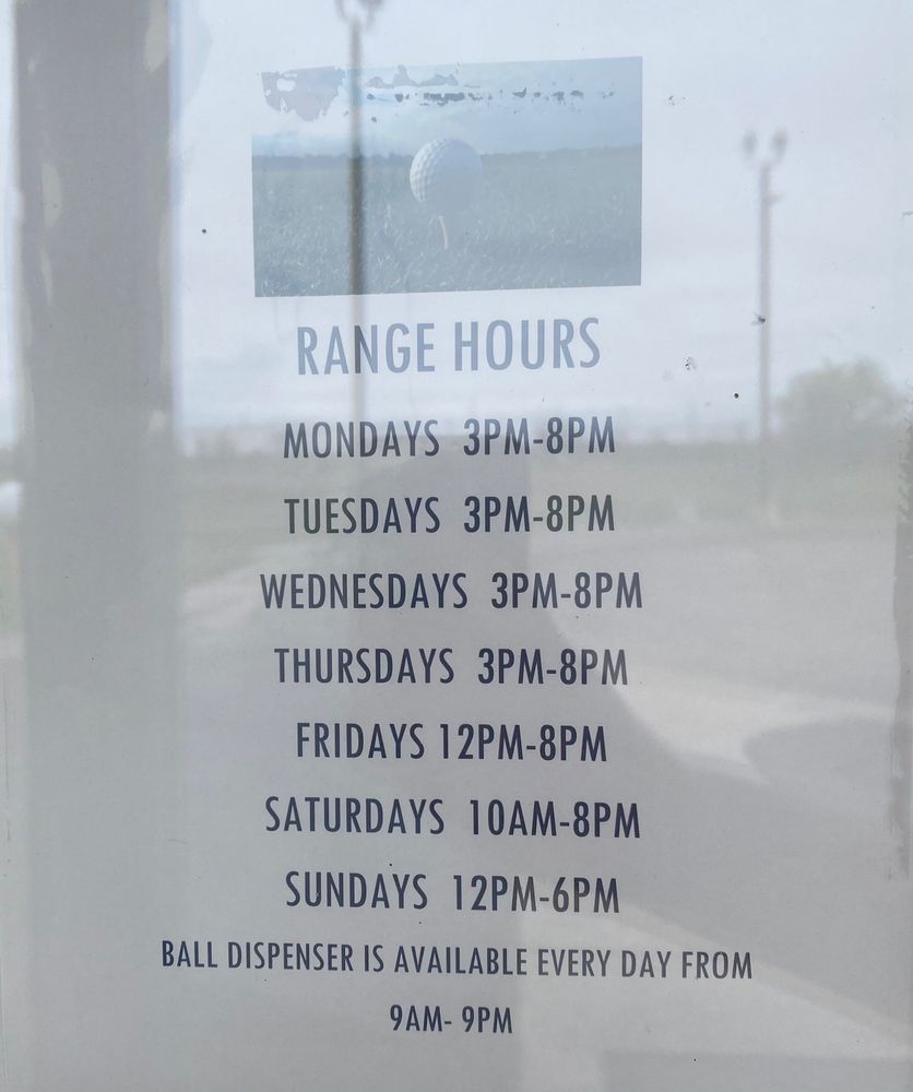 SWING MASTERS BAR AND DRIVING RANGE Updated September 2024 29