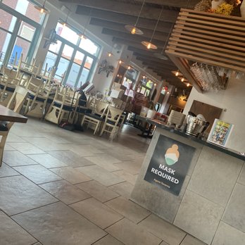 Agora Taverna - Insideee- but guest are not allowed, I don't think due to covid. - Greek Near Me - Forest Hills, New York