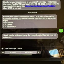 Las Vegas Cardiology and Vein Clinic - Received Confirmation/PreRegister