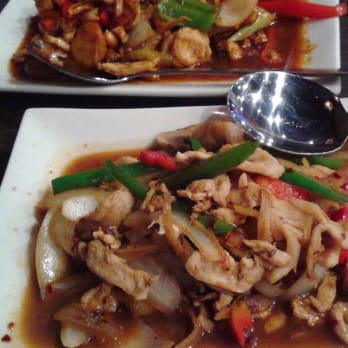 Thai Basil - Top: pad cashew, bottom: pad Khing (ginger) - Thai Near Me - Novi, Michigan