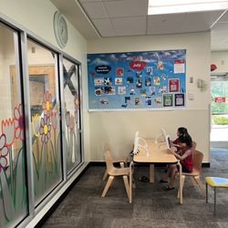 Edmonton Public Library - Lois Hole - Toddler section touch screen ipads