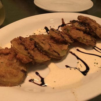 16 East - Fried green tomatoes were really nice. The bread was crunchy and the drizzles tasted really good with the green tomatoes - American Near Me - Cordele, Georgia