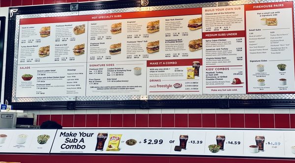 Menu photo 2 Firehouse Subs Lumberton, NC