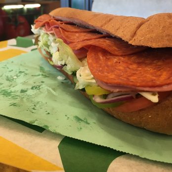 Subway - a sub sandwich with meat and vegetables - Sandwiches Near Me - Seekonk, Massachusetts