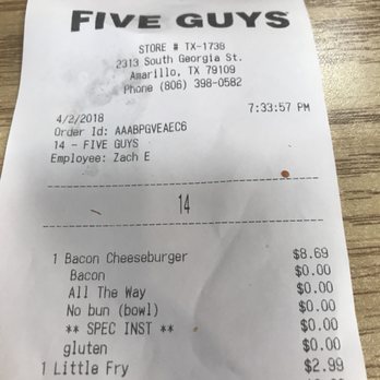 Five Guys - Burgers Near Me - Amarillo, Texas