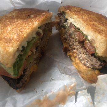 John's Restaurant - Sourdough bacon cheese burger - American Near Me - Palm Springs, California John's Restaurant - Sourdough bacon cheese burger - American Near Me - Palm Springs, California